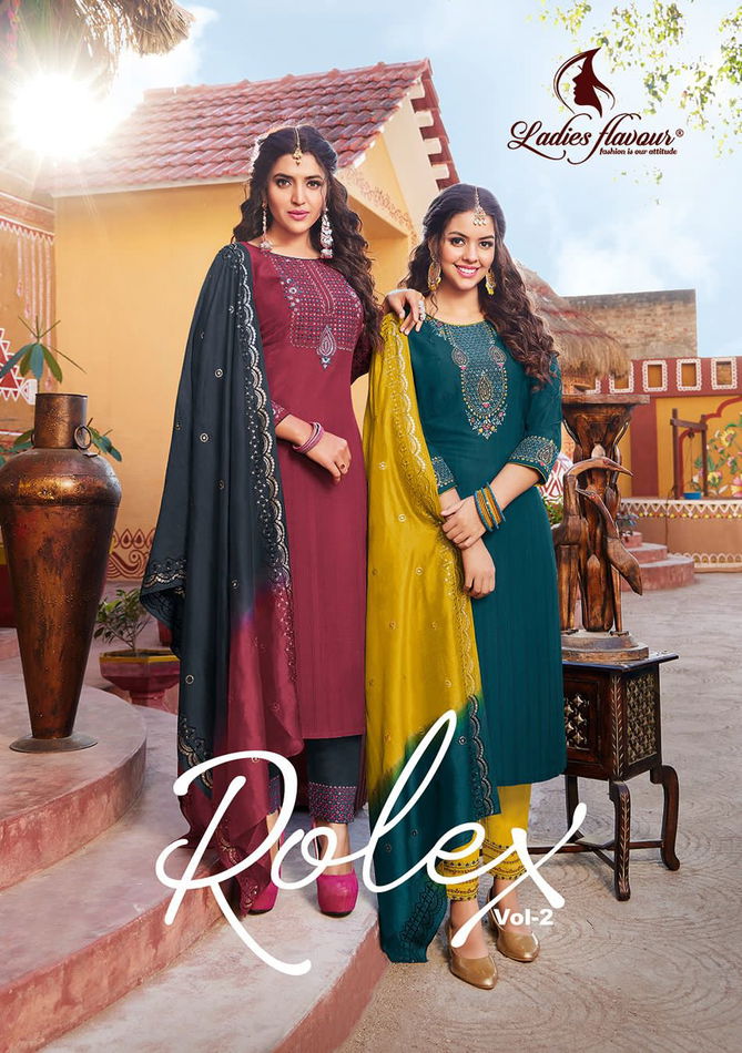 Rolex 2 By Ladies Flavour Readymade Designer Salwar Suits Catalog